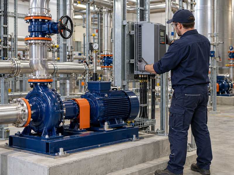 Retrofit on an installed pump skid